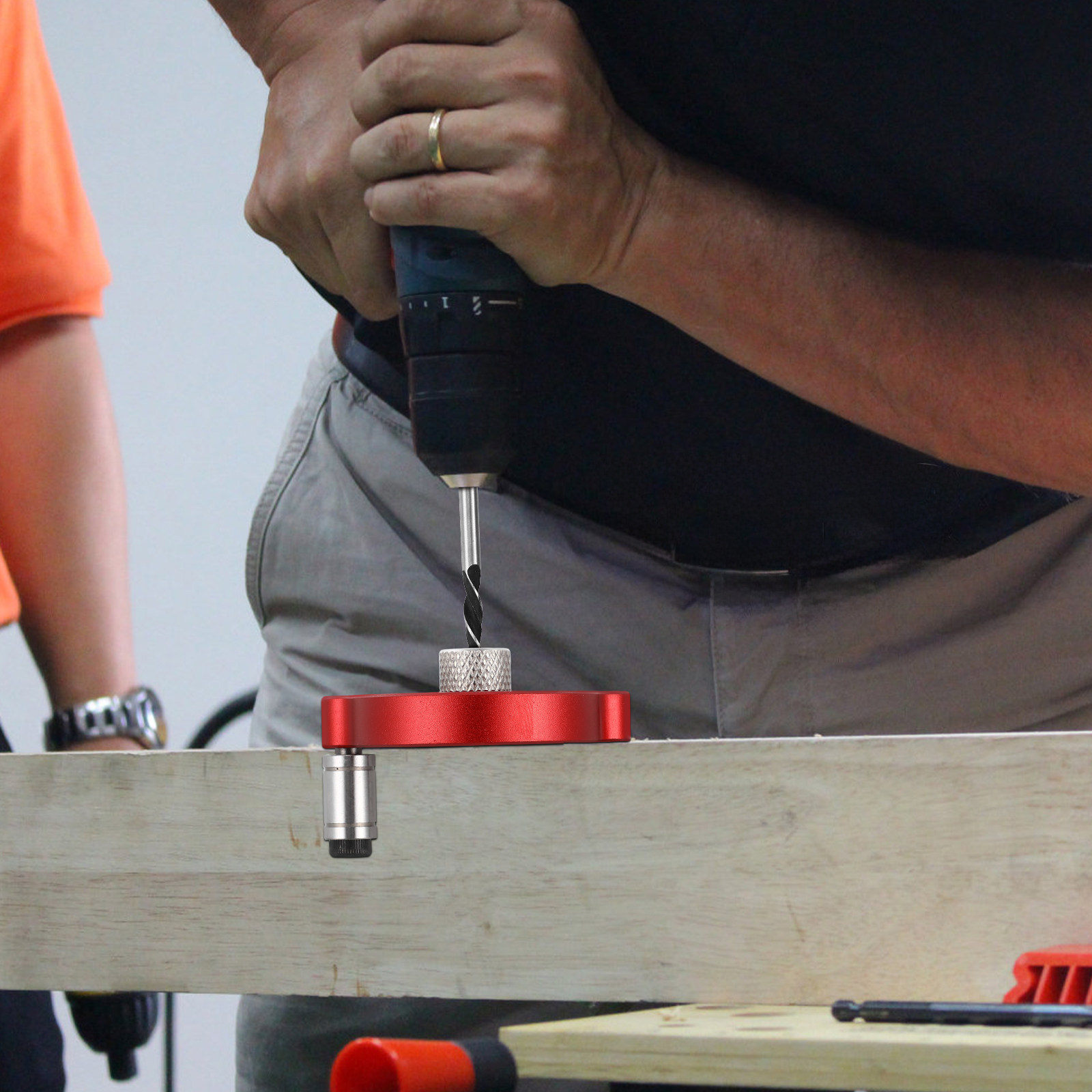 Dowel Jig Kit - 1Set Aluminum Alloy Woodworking Hole Locator