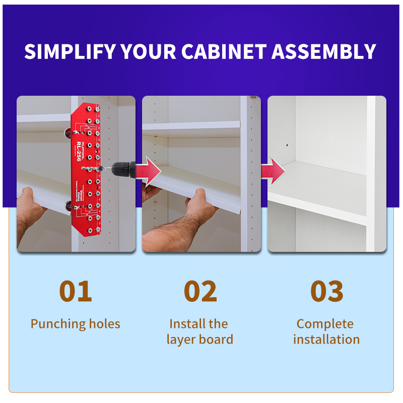 Shelf Pin Jig Set Aluminium Al - Dowel Jig Kit recension och pris