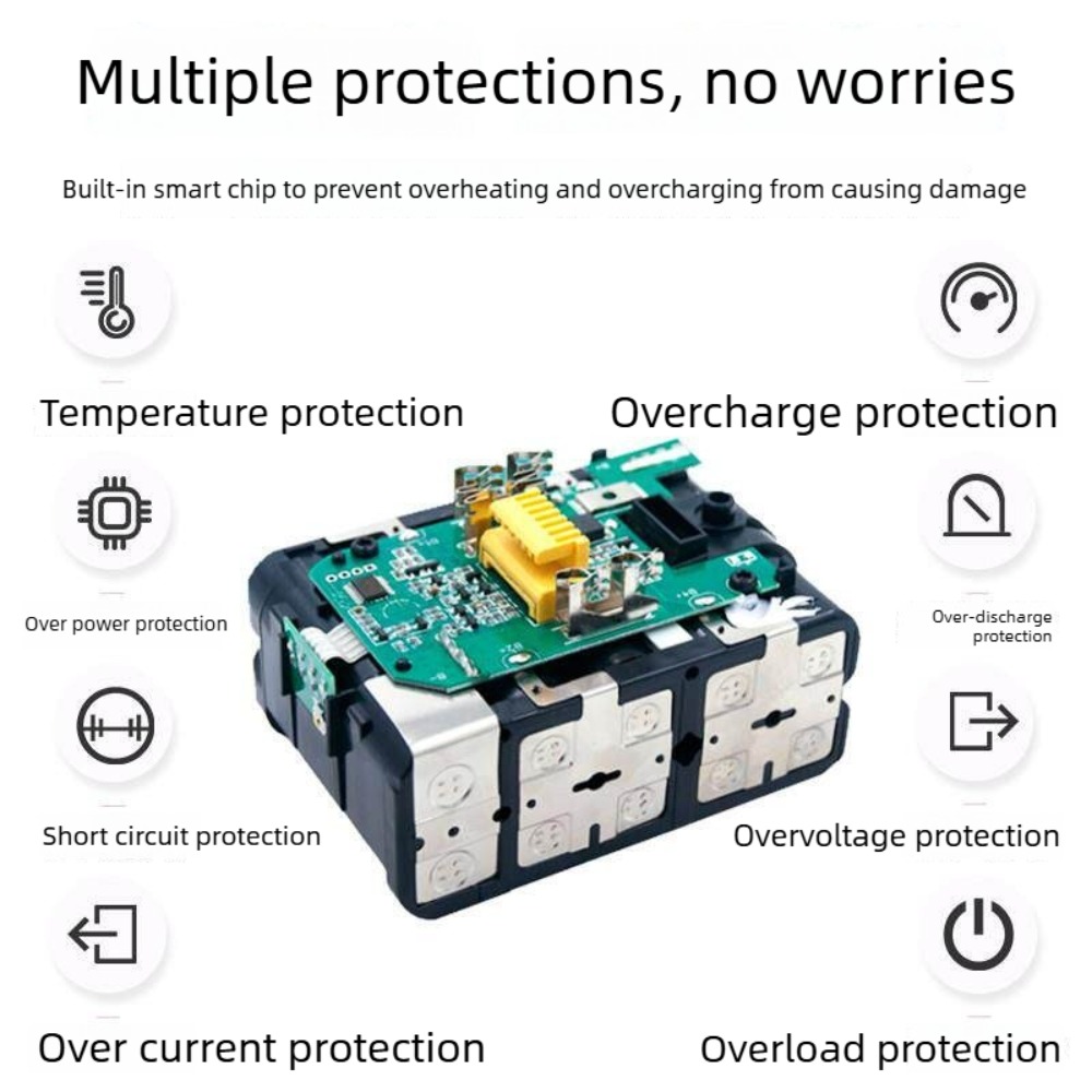 6000mAh Upgraded Battery For M - Makita Drill Dtw300 recension och pris