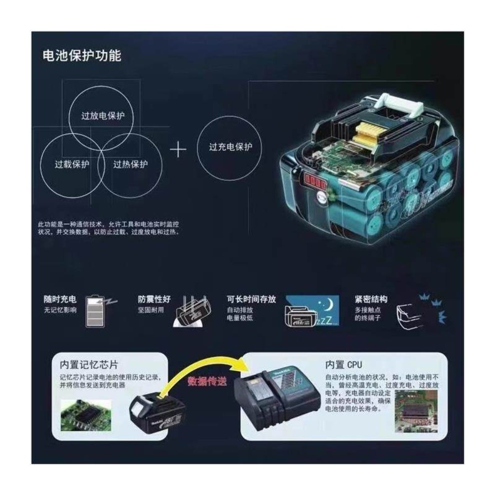 6000mAh Upgraded Battery For M - Makita Drill Dtw300 recension och pris