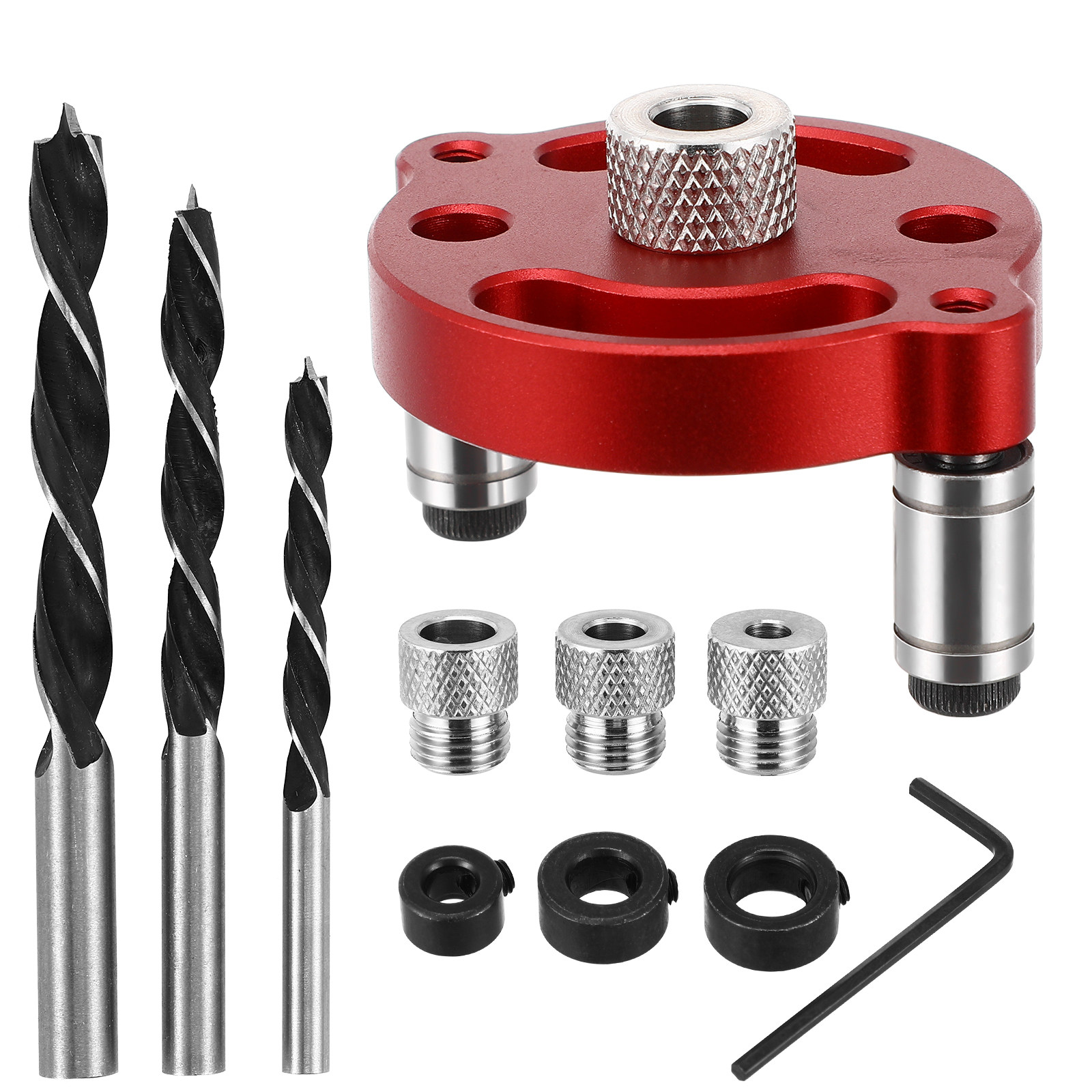 1Set Aluminum Alloy Woodworkin - Dowel Jig Kit recension och pris