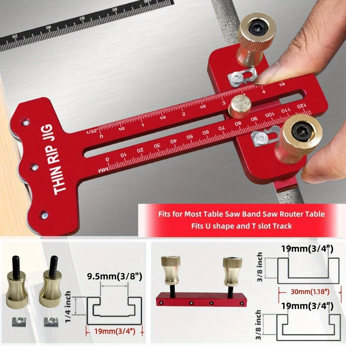 Thin Rip Table Saw Jig,3 Pulle - Dowel Jig Kit recension och pris