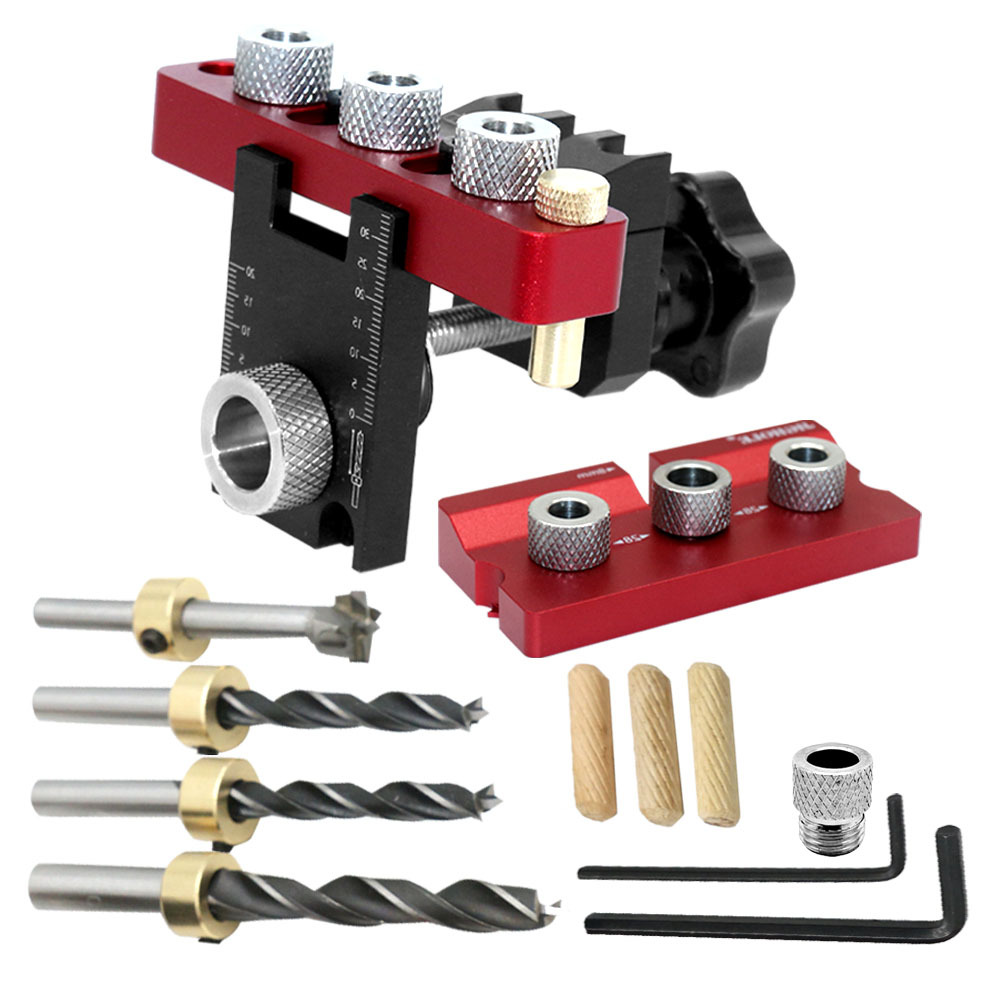 3 In 1 Universal Dowel & Pocke - Dowel Jig Kit recension och pris