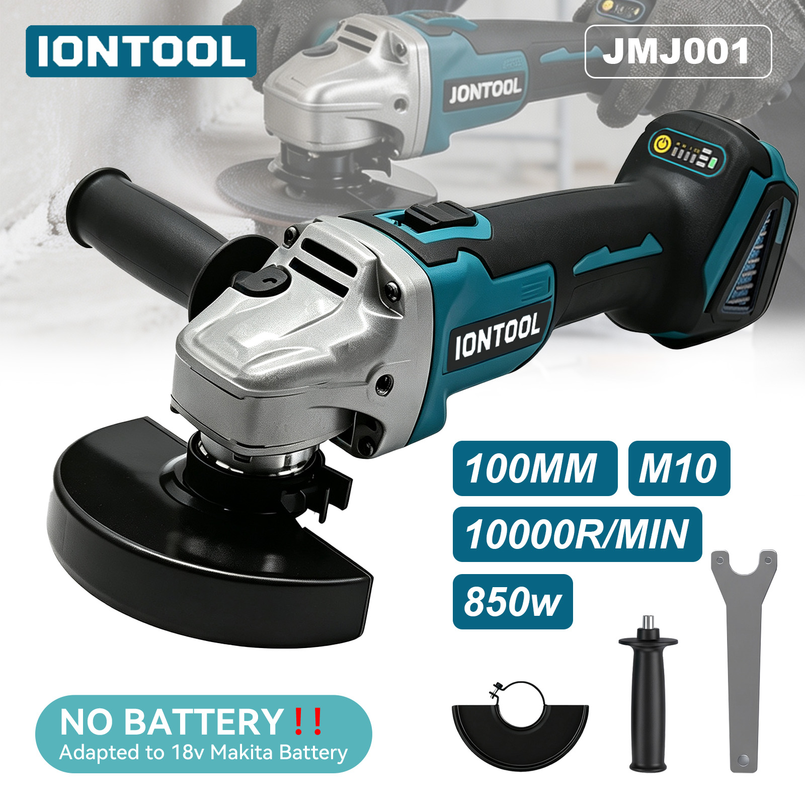IONTOOL Cordless Angle Grinder - Tools For Fabrication Workshop recension och pris