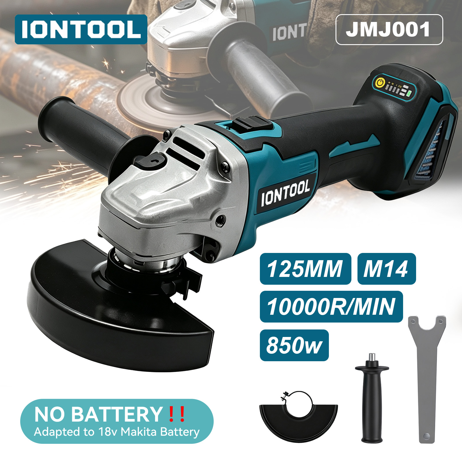 IONTOOL Cordless Angle Grinder - Tools For Fabrication Workshop recension och pris